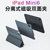 适用ipadmini6保护壳磁吸分离8.3寸苹果ipadpro保护套air54旋转平板壳2022款11寸带笔槽迷你超薄全包mini7