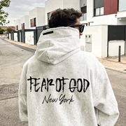 FEAR OF GOD复线ESSENTAILS美式纽约限定帽衫FOG连帽情侣卫衣外套