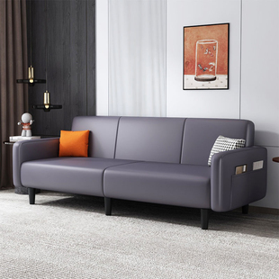 科技布懒人(布懒人)布艺折叠沙发，床小户型客厅，北欧现代简约三人位公寓沙发