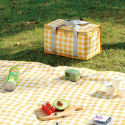 野餐篮网红春游野餐用品，户外野炊工具，食物保温套装可折叠露营篮子
