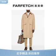 pt01男士，隐藏式开合中长外套farfetch发发奇