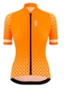 夏季女士骑行服橙色上衣公路车自行车山地车防晒运动服透气速干