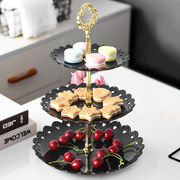欧式果盘多层蛋糕架甜品架，水果盘创意客厅，干果盒糖果盘托盘三层点