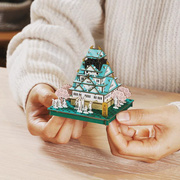 日本进口Hacomo纸质立体3D建筑模型DIY手工拼图创意摆件益智玩具
