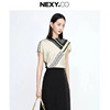 NEXY.CO/奈蔻夏季时尚设计感商务小众舒适蝙蝠袖雪纺衫女装