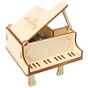 科学实验中小学手工自制手摇钢琴音乐盒八音盒小制作手工木制玩具