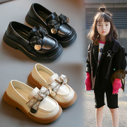 女童皮鞋玛丽珍黑色宝宝鞋，美美公主鞋，2023春秋童鞋女孩小皮鞋