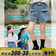 mini旦女童装牛仔短裤夏季韩版时髦儿童热裤宝宝休闲裤子