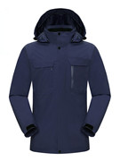 浙江户外秋冬男女冲锋衣，两件套可拆卸三合一外套，防水保暖野营定制