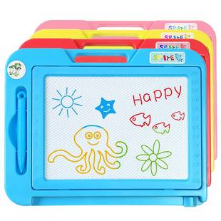 儿童画板彩色涂鸦板幼儿磁性宝宝可擦家用磁力写字板支架式可消除