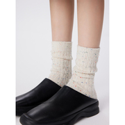 够暖和|yangma羊毛袜子秋冬加厚堆堆袜，点子纱中筒袜保暖堆堆袜