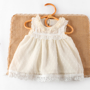 女童雪纺娃娃衫无袖上衣夏季洋气儿童装宝宝蕾丝衬衫公主小衫
