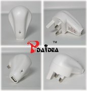 PDAiDEA品牌 适用苹果iPod MP3 iPhone手机USB充电头 充电器