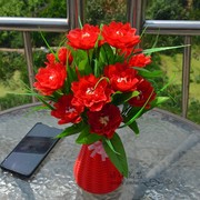 仿真7头芍药牡丹玫瑰花把花，客厅装饰摆件婚庆，节日布置工程用花束