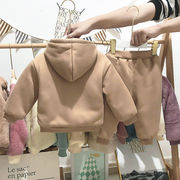 宝宝冬装两件套帅气0一1-2-3岁女童装，男童加绒套装秋冬婴儿童衣服