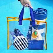 户外运动健身游泳沙滩包透明干湿分离旅行洗漱包手提化妆品收纳袋