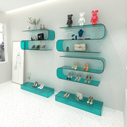 亚克力鞋店鞋架展示架多功能，上墙置物架鞋包货架服装店透明陈列架