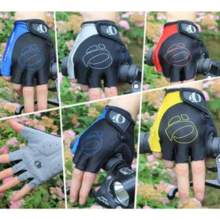 一字米手套自行车运动体育短半指透气减震公路山地车骑行装备套装