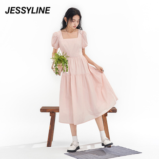 jessyline2024夏季杰茜，莱修身显瘦淑女，连衣裙421111294