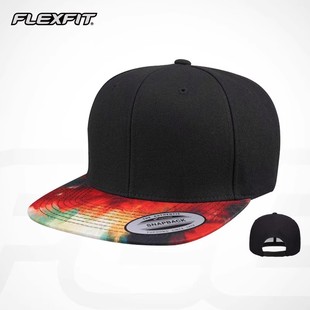  FLEXFIT欧美嘻哈平沿帽子男女街头时尚平檐帽潮牌棒球帽