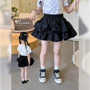 女童半身裙2024夏季儿童裙子韩版蓬蓬蛋糕裙宝宝休闲短裙夏装