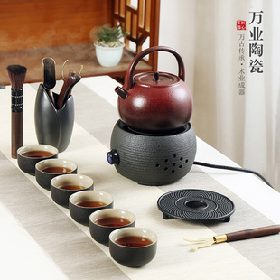 陶瓷煮茶壶电陶炉套装家用提梁煮茶器养生花茶电热烧水煮茶壶茶具