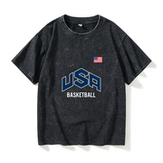 USA美国篮球训练服国家队詹姆斯科比欧文T恤短袖衣服男女圆领大码