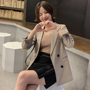 2025春秋季新款修身女士网红小西服长袖休闲气质韩版小西装外套女