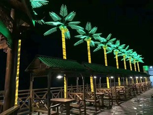 LED仿真椰树3米led椰子树防水景观灯树工程户外公园广场亮化