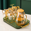 茶盘沥水家用放茶杯茶具杯子水杯茶水客厅双层收纳托盘长方形杯架