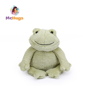 英国McHugs青蛙玩偶可加热小热偶薰衣草抱枕柔软毛绒玩具公仔娃娃