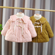 女童棉衣外套1冬装婴儿童加绒棉袄冬季2023女宝宝加厚棉服3岁