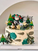 军事主题直升飞机蛋糕，装饰特种兵士兵坦克儿童男孩，生日插件插牌