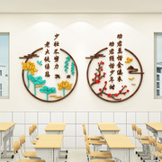 中国风班级布置教室装饰神器，初高中考励志标语走廊楼梯文化墙贴纸