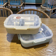 韩式学生不锈钢保温饭盒304成人分格便当盒防烫漏上班族食堂餐盘