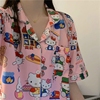 粉红HelloKitty睡衣女短袖短裤夏季甜美公主少女甜妹休闲学生套装