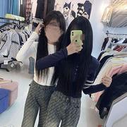 童装复古高腰宽松印花拖地直筒牛仔裤女中大童2025春夏季阔腿长裤