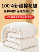 新疆一级长绒棉花被子纯棉被芯冬被加厚保暖全棉垫被褥子棉胎床垫