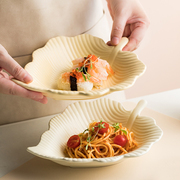 创意蔬菜水果沙拉盘西餐盘，简约陶瓷盘子寿司，盘点心盘饺子盘家用