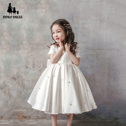 儿童礼服公主裙花童，蓬蓬裙高端钢琴演出服，女童周岁生日礼服韩式