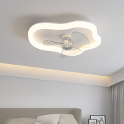 华艺照明卧室吸顶风扇灯现代简约创意云朵灯饰餐厅主卧房间吊扇灯