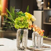 轻奢琉璃水晶玻璃花瓶摆件现代小众高级感餐桌电视柜客厅装饰品