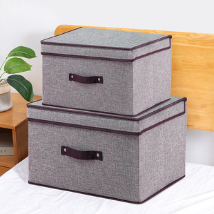 收纳箱家用布艺整理箱袋内衣物，衣服储物盒衣柜神器可折叠大号箱子
