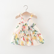 小女孩夏装0-1-2-3岁4女宝宝裙子夏季衣服婴儿女童连衣裙吊带洋气