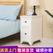 迷你小型床头柜实木超窄小户型床边柜夹缝收纳储物柜宽20-25-30cm