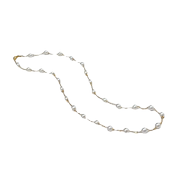 珍珠皇后18k金淡水(金淡水)珍珠项链(珠径4-5mm)满天星璀璨星空