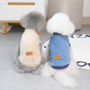 狗狗衣服秋冬季韩版绒衣，泰迪比熊小型犬宠物，冬装保暖两脚绒衣