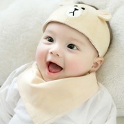 婴儿头巾帽子夏季薄款男女，宝宝可爱萌护卤门新生儿春秋0-1岁