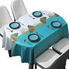 2022pvc椭圆形餐桌垫防水防油免洗桌布家用防烫耐热桌面台布