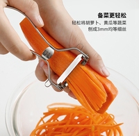 下村日本制不锈钢胡萝卜，黄瓜刨丝器